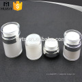 15ml 30ml 50ml vide forme ronde presse type acrylique pot pour cosmétique avec bouchon transparent